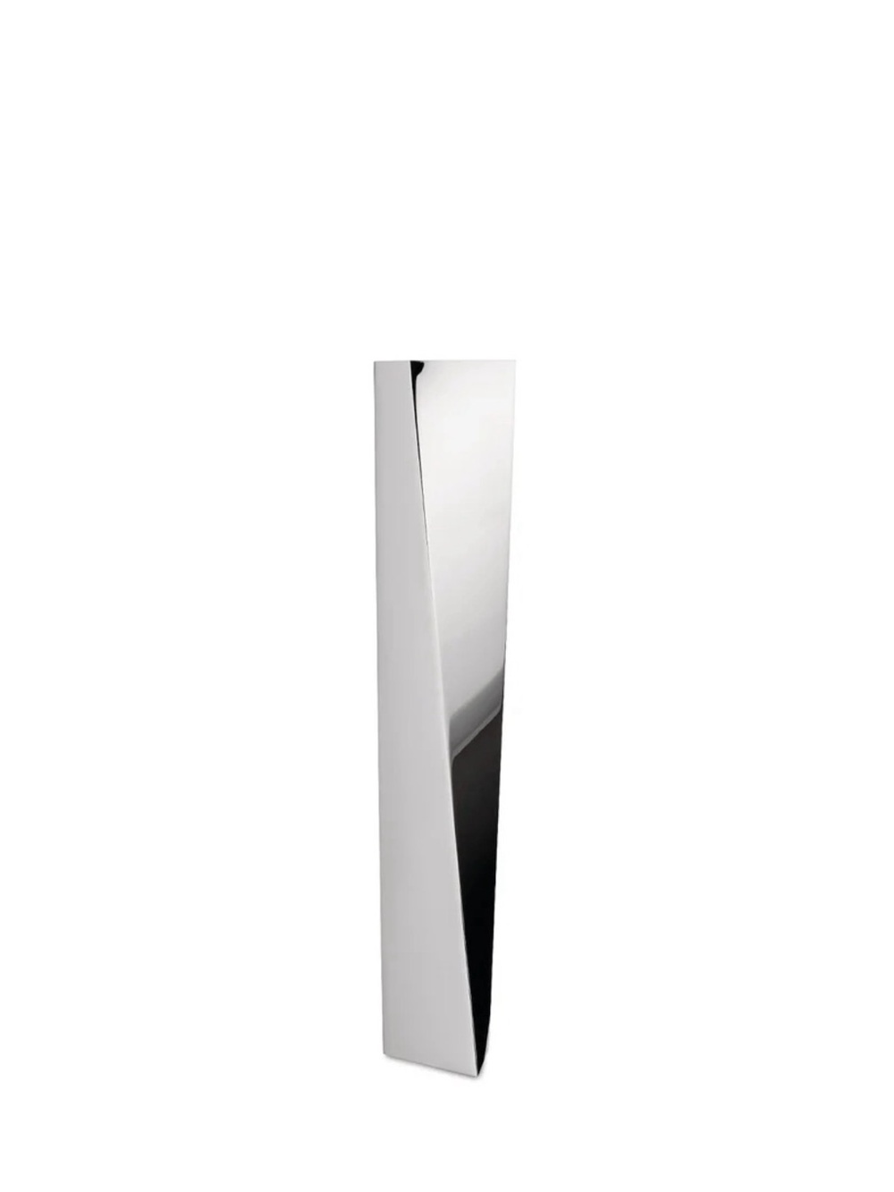Zaha Hadid x Alessi Crevasse Vase Mirror Polished Stainless Steel Architectural